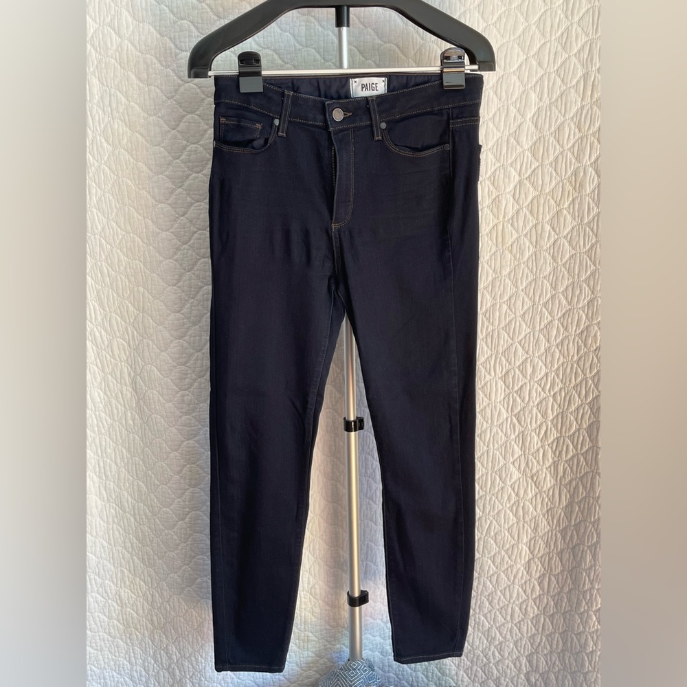 Size 30 Paige Jeans, Hoxton Ankle style in dark wash